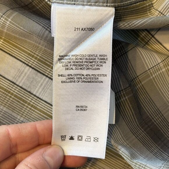 Columbia Long Sleeve Shirt Mens XL Plaid Supplex Nylon Outdoor Fishing Vented - Picture 11 of 16